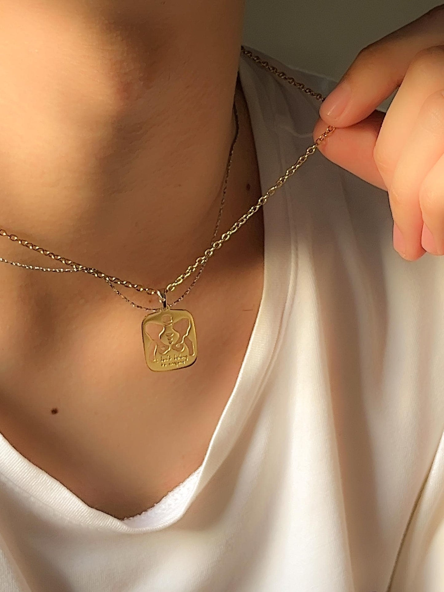 I Don’t Belong To Anyone | Pelvic Bone Stainless Steel Necklace | David Lyrics