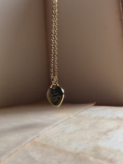 Wild & Fluorescent | Heart Pendant Stainless Steel Necklace | Supercut Lyrics
